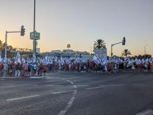 הפגנה בצומת העוגן